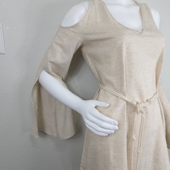 Anthropology Above Mediocre Taste Boho Linen Coastal Cowgirl Dress Size S - Picture 3 of 12